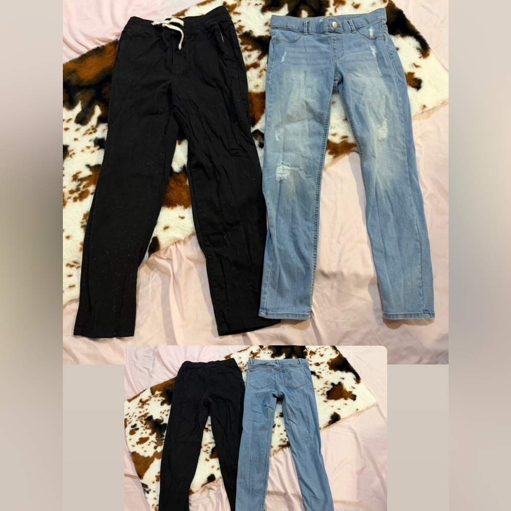 Wonder Nation Kids Jeans - Black and Light Blue
